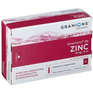 Granions Zinc Buv Amp2ml 30