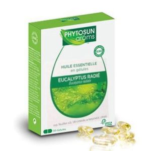 Phytosun Arôms Huile Essentielle en Gélules d'Eucalyptus Radié 30 Gélules