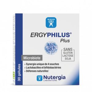 Nutergia Ergyphilus Plus Complément Alimentaire à base de Probiotiques 30 Gélules