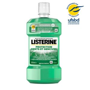 Listerine Bain de bouche protection dents 500ml