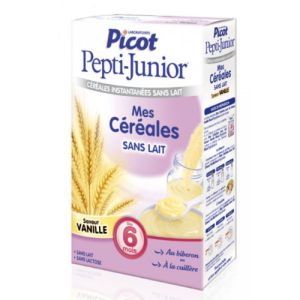 PICOT Pepti Junior Mes 1ères céréales sans lait saveur vanille, à partir de 6 mois 300 g