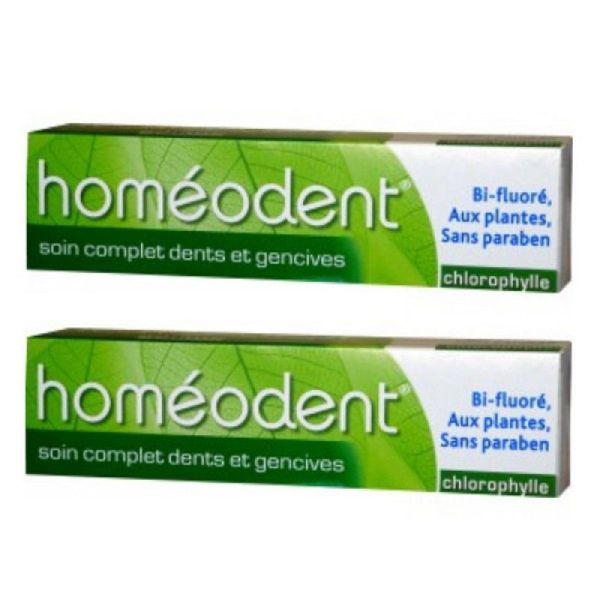 Boiron Homéodent Soin Complet Dents et Gencives Chlorophylle 75ml, lot de 2