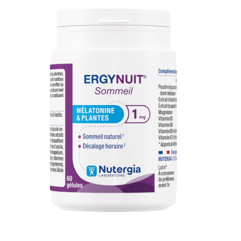 Ergynuit sommeil fort mélatonine 60 gélules
