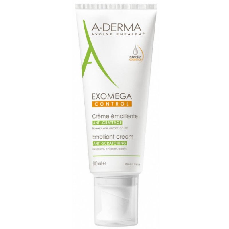 Aderma Exomega Control Crème Émolliente Anti-Grattage Stérile 200 ml