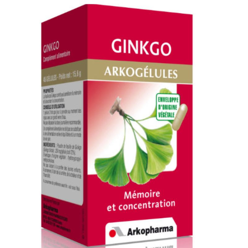 Arkogélules Ginkgo 45 gélules