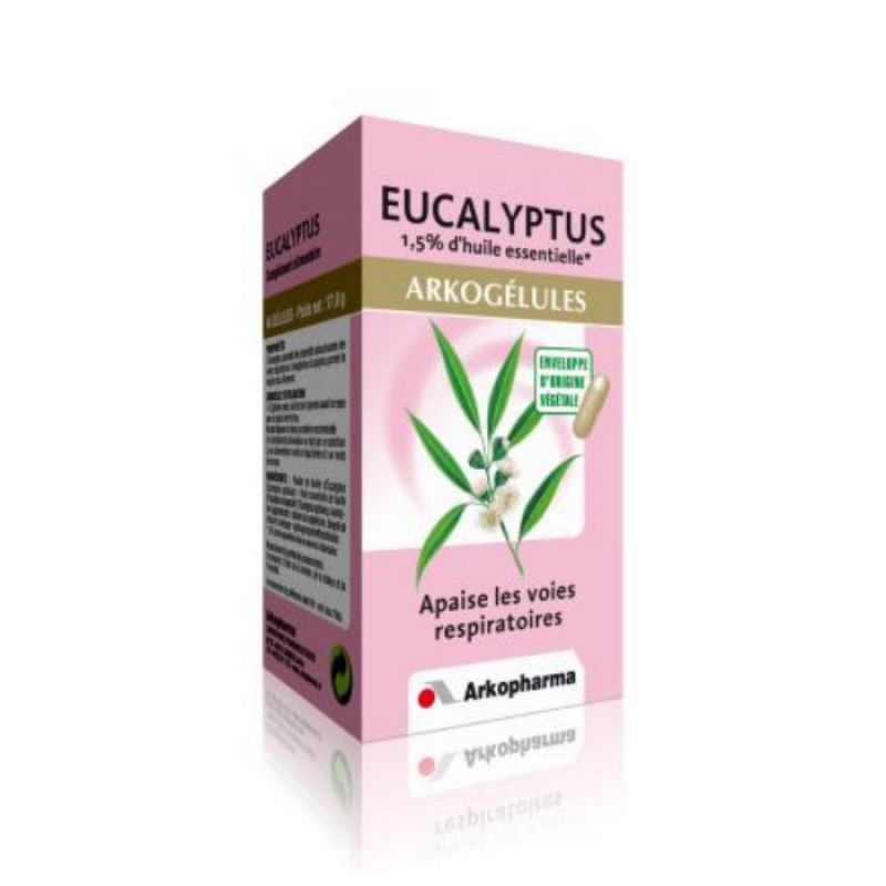 ARKOGELULES EUCALYPTUS Complément alimentaire apaisant les voies respiratoires Boîte/45