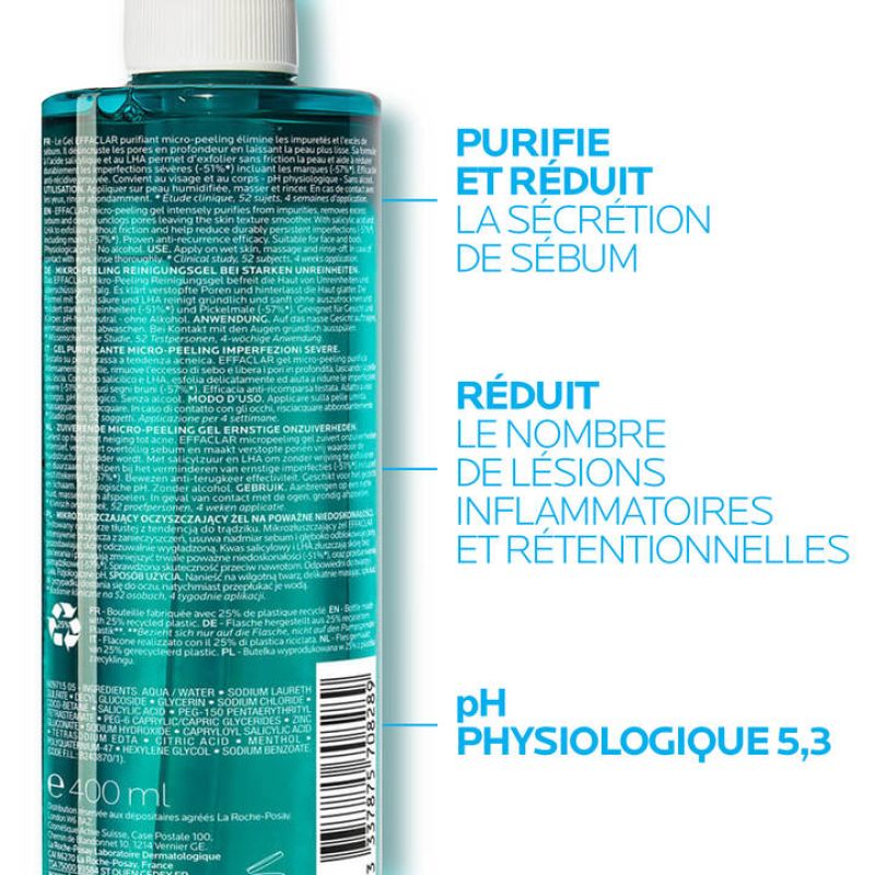 La Roche Posay Effaclar Gel Micro Peeling 400mL