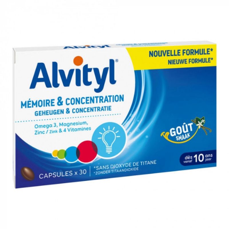 Alvityl Mémoire Et Concentration 30 Capsules