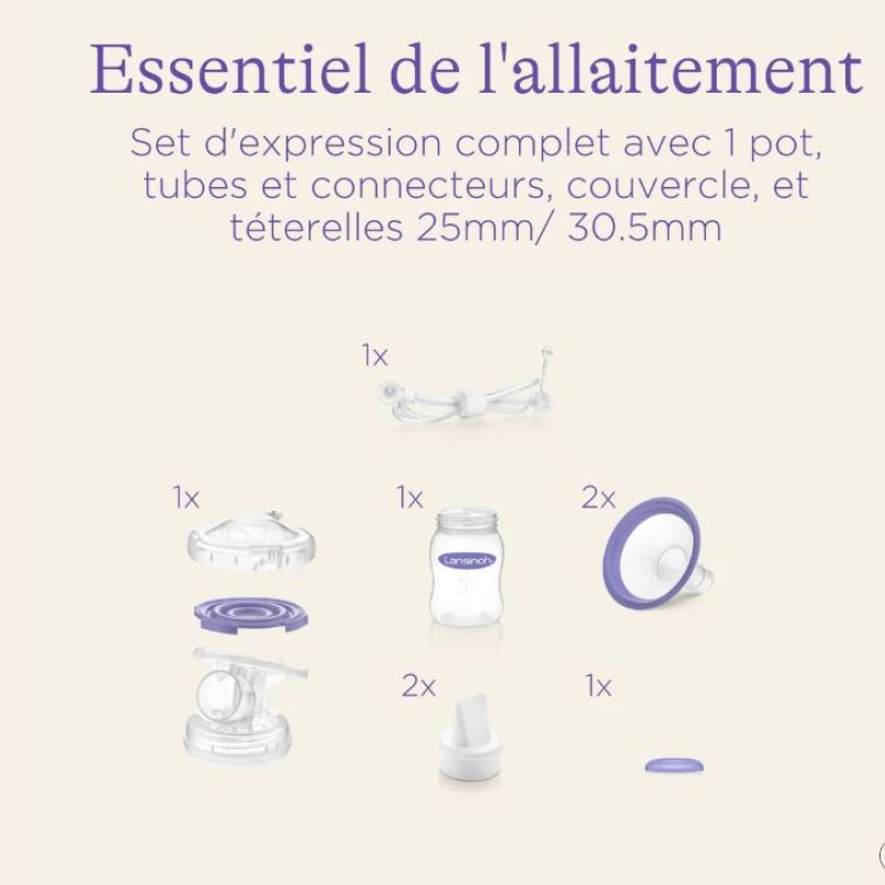 Lansinoh Set d'expression Simple Pompage