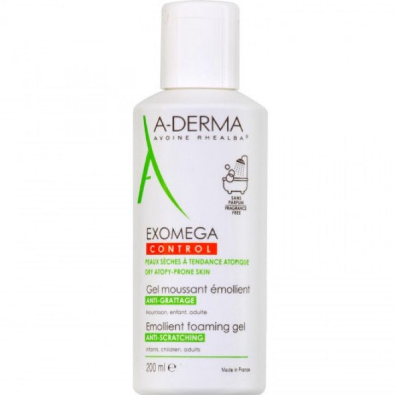 Aderma Exomega Control Gel Moussant Émollient Anti-Grattage 200 ml