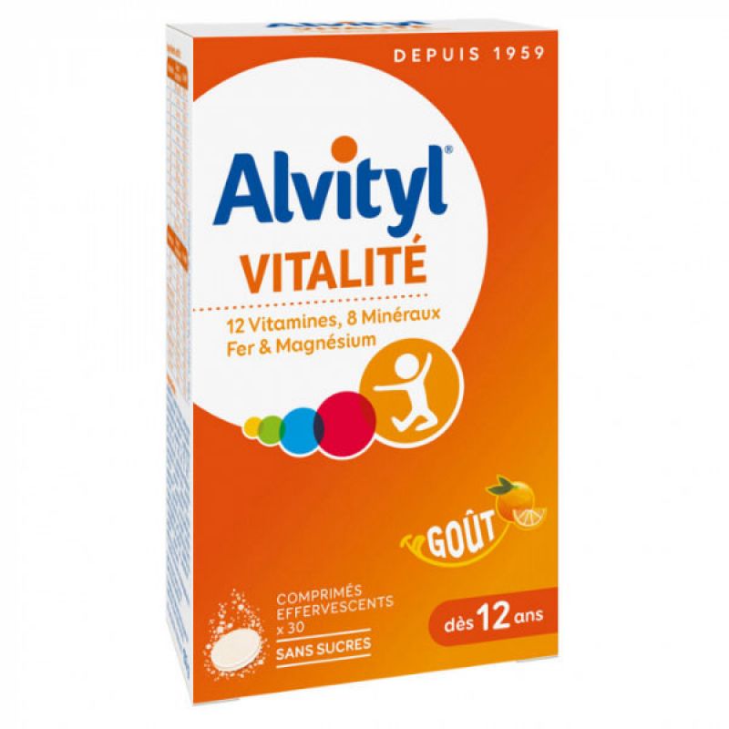 Alvityl Effervescents Forme Equilibre Vitalité 30 Comprimés