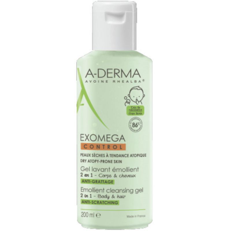 Aderma Exomega Control Gel Lavant Emollient Anti-Grattage 500 ml