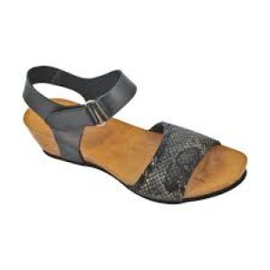 Gibaud - Sandales Camelea - Noir Serpent- taille 36