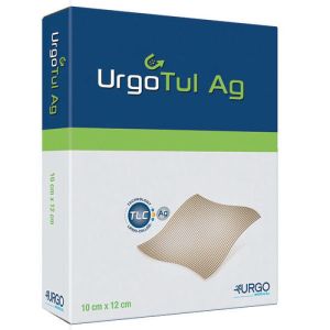 URGOTUL AG Pansement interface TLC, non adhésif, imprégné de sel d'argent 10x12cm Boîte/16