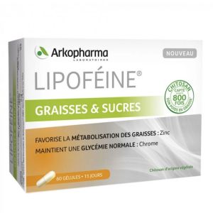 ARKOPHARMA GRAISSES ET SUCRES 60 GELULES LIPOFEINE