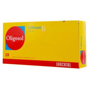 LITHIUM OLIGOSOL, solution buvable en ampoule ou en récipient unidose