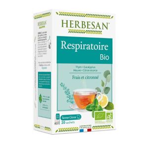HERBESAN Infusion respiratoire bio 20 sachets