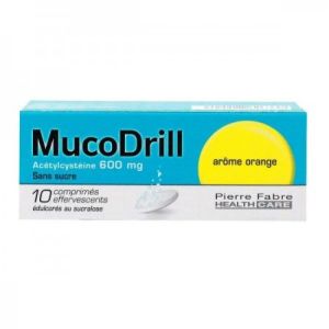 Mucodrill 600mg S/suc C.effv10