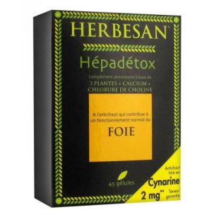 HERBESAN HEPADETOX Gélules Boîte/45