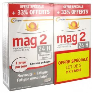 MAG 2 45 Comprimés lot 2x2mois