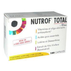NUTROF TOTAL Complément alimentaire à visée oculaire Bte/180