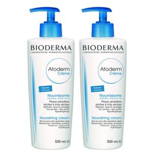 Bioderma Atoderm Crème Nourrissante Parfumée Lot de 2 x 500 ml