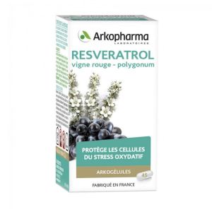 ARKOPHARMA RESVERATROL 45 GELULES ARKOGELULES