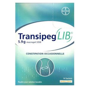 TRANSIPEGLIB 5,9 g, poudre pour solution buvable 14 sachets