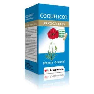 ARKOGELULES COQUELICOT Complément alimentaire détente et sommeil Boîte/45