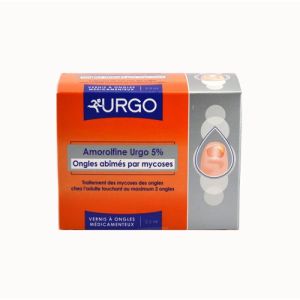 AMOROLFINE URGO 5%, vernis à ongles médicamenteux 2,5ml avec accessoires