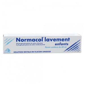 NORMACOL LAVEMENT ENFANTS, solution rectale, récipient unidose 60ml