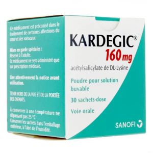 Kardegic 160 mg poudre 30 sachets