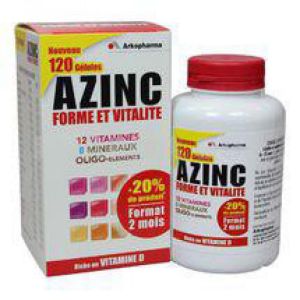 AZINC Forme et vitalité 120 gélules