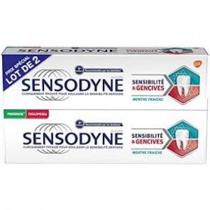 SENSODYNE dentifrice Sensibilité et Gencives 75mlx2