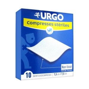 Urgo Compresses Stériles 10 Sachets de 2 Compresses