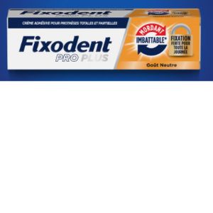 Fixodent Pro Plus goût neutre 60gr