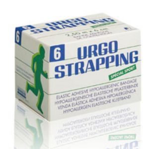 URGOSTRAPPING Bande adhésive élastique en longueur, hypoallergénique, spéciale sport 2,5mx10cm