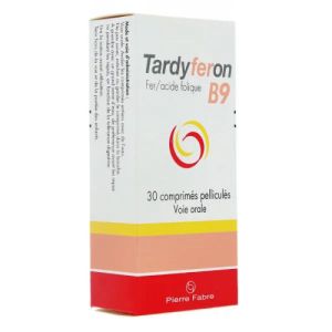 TARDYFERON B9, 30 comprimés pelliculés