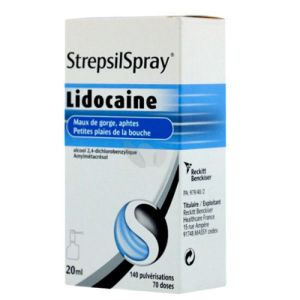 Strepsil Spray lidocaine collutoire 20ml