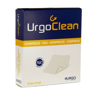 URGOCLEAN Pansement en fibres, très absorbant, stérile. 13 cm x 12 cm