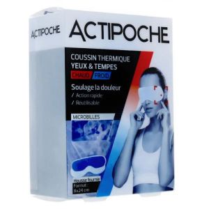 Actipoche Coussin thermique Yeux et tempes Microbilles