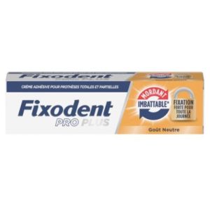 Fixodent Pro Plus goût neutre 40gr