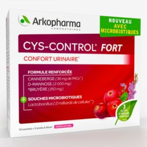 Cys-control Fort avec microbiotiques 10 sachets+5sticks