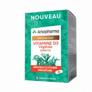 Arkogélules Vitamine D3 Végétale boite 90