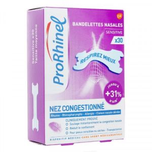 ProRhinel Sensitive bandelettes nasales x30