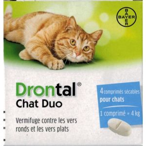 DRONTAL CHAT DUO BOITE DE 4