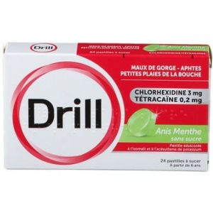 Drill Anis Menth Sans Sucre Past 24