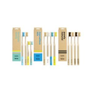 Fete Bad Bambou Charbon Actif Lot De 4