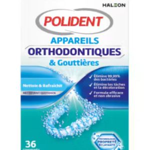 POLIDENT Appareils et gouttières orthodontiques 36 comprimés