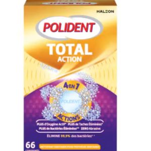 POLIDENT TOTAL action 66 comprimés